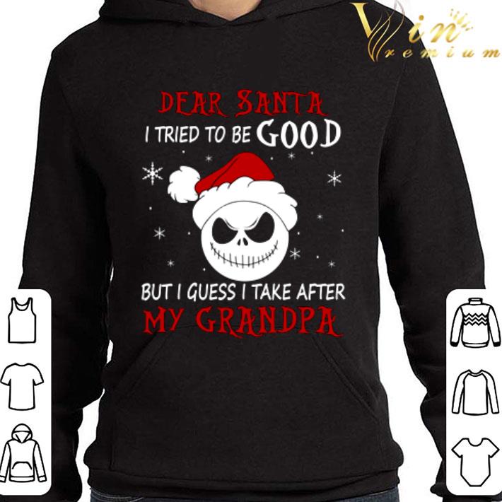 Mickey Jack Skellington Dear Santa I Tried To Be Good My Grandpa shirt 2 Mickey Jack Skellington Dear Santa I Tried To Be Good My Grandpa shirt