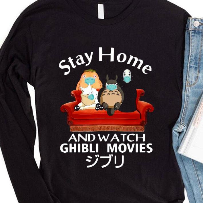 Best Stay Home And Watch Ghibli Movies Characters Friends Sofa shirt 2 Best Stay Home And Watch Ghibli Movies Characters Friends Sofa shirt