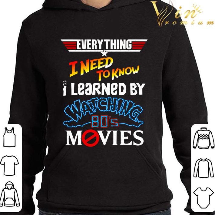 Top Gun Everything I Need To Know I Learned By Watching 80's Movies shirt 2 Top Gun Everything I Need To Know I Learned By Watching 80's Movies shirt