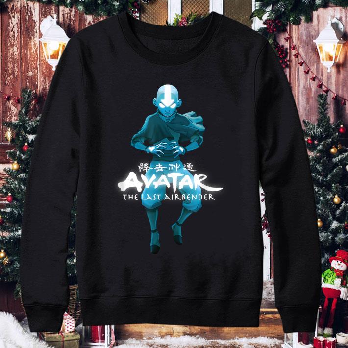 Blue Monochromatic Aang The Last Airbender shirt 2 Blue Monochromatic Aang The Last Airbender shirt