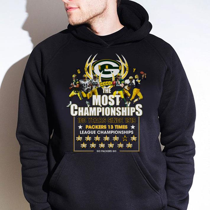 Best Green Bay Packers The Most Championships 100 Years Since 1919 13 Times League Championships shirt 3 Best Green Bay Packers The Most Championships 100 Years Since 1919 13 Times League Championships shirt