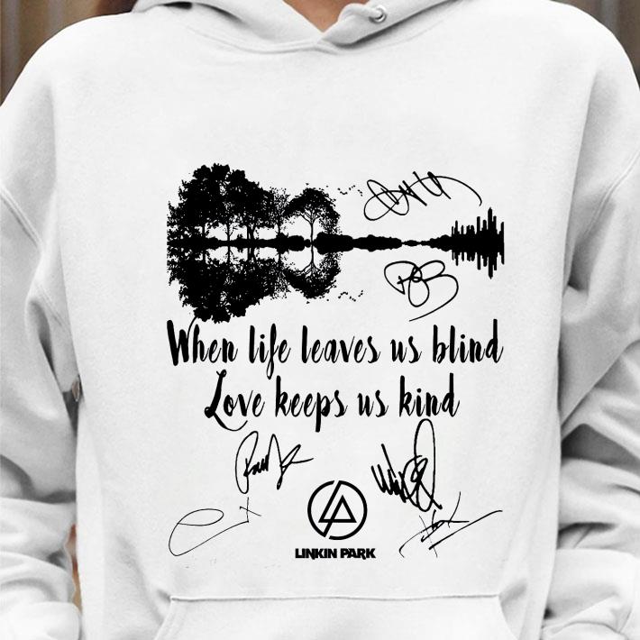 Funny Linkin Park Signatures The Messenger Lyrics When Life Leaves Us Blind shirt 2 Funny Linkin Park Signatures The Messenger Lyrics When Life Leaves Us Blind shirt