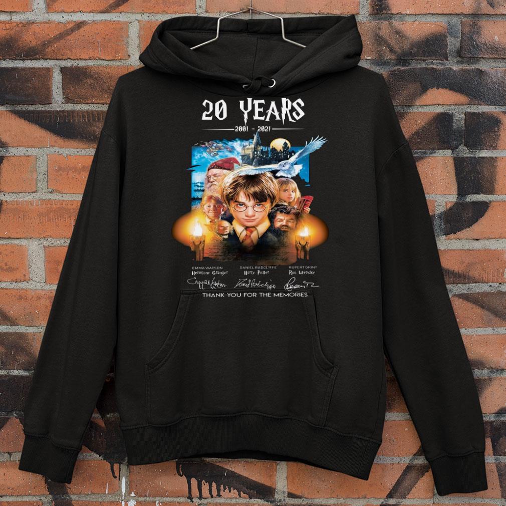 Awesome Thank You Memories Harry Potter 20 Years 2001-2021 Signatures shirt 2 Thank You Memories Harry Potter 20 Years 2001-2021 Signatures shirt