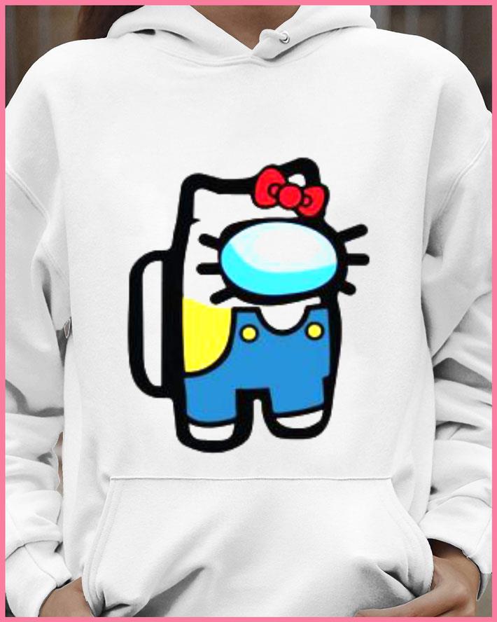 Awesome Hello Kitty Cat Crewmate Character Among Us Gaming shirt 2 Awesome Hello Kitty Cat Crewmate Character Among Us Gaming shirt
