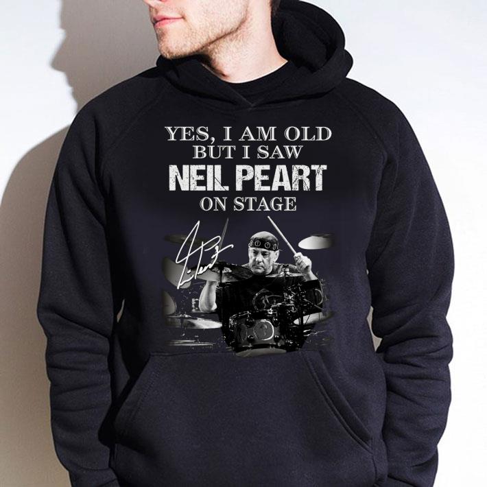 Premium Yes i am old but i saw Neil Peart Rush on stage signature shirt 2 Premium Yes i am old but i saw Neil Peart Rush on stage signature shirt