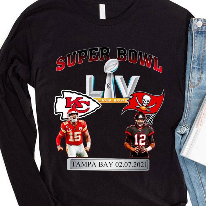 Awesome Super Bowl LV Champions Chiefs Vs Tampa Bay Buccaneers Tom Brady Patrick Mahomes Shirt 2 Super Bowl LV Champions Chiefs Vs Tampa Bay Buccaneers Tom Brady Patrick Mahomes Shirt