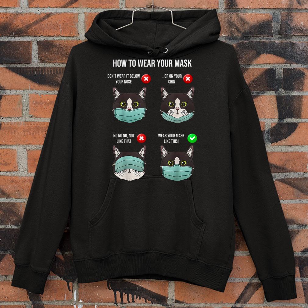 Hot Cats How To Wear Your Mask Coronavirus Shirt 2 Cats How To Wear Your Mask Coronavirus Shirt