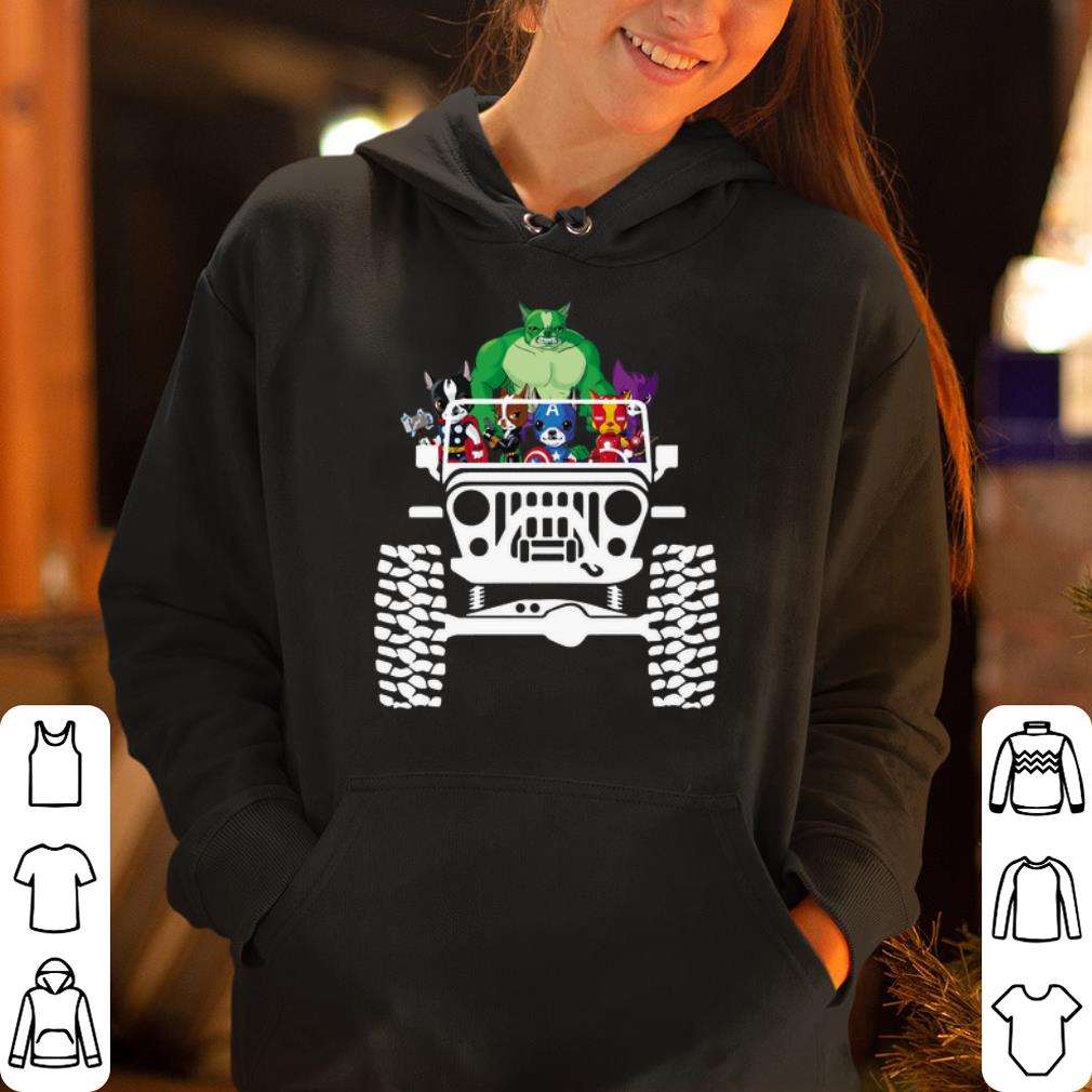 Chihuahua in the Jeep Avengers Endgame shirt 4 - Chihuahua in the Jeep Avengers Endgame shirt