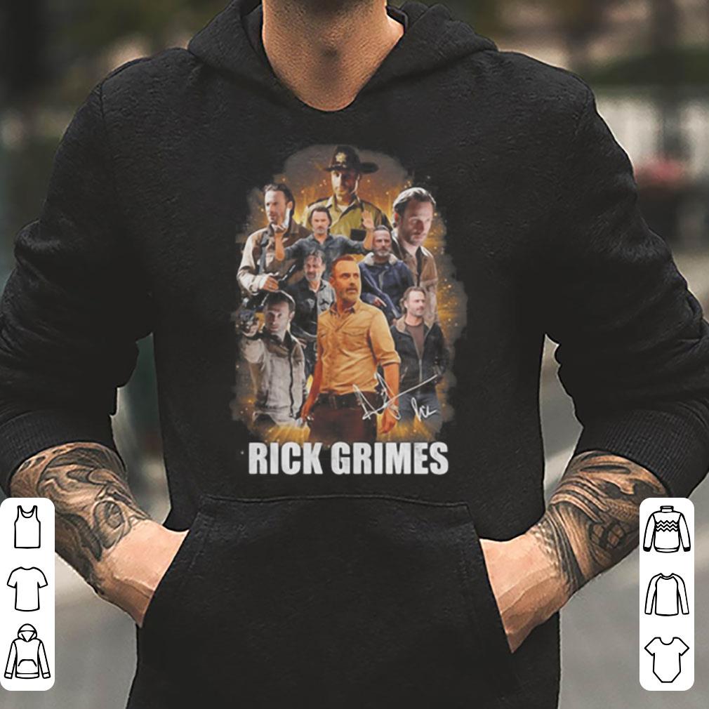 The walking dead Rick Grimes signature funny shirt 4 - The walking dead Rick Grimes signature funny shirt