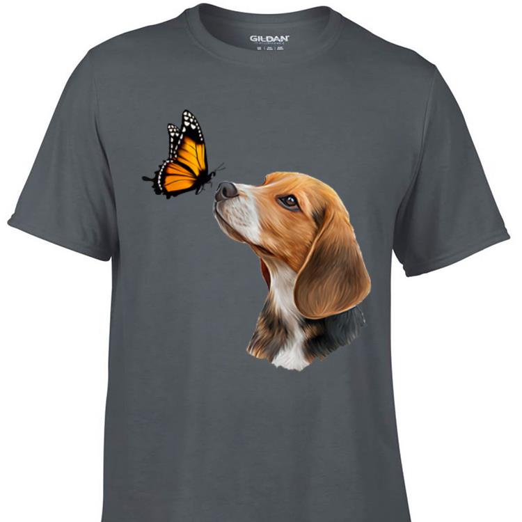 Aweome Beagle With Butterfly shirt 1 - Aweome Beagle With Butterfly shirt