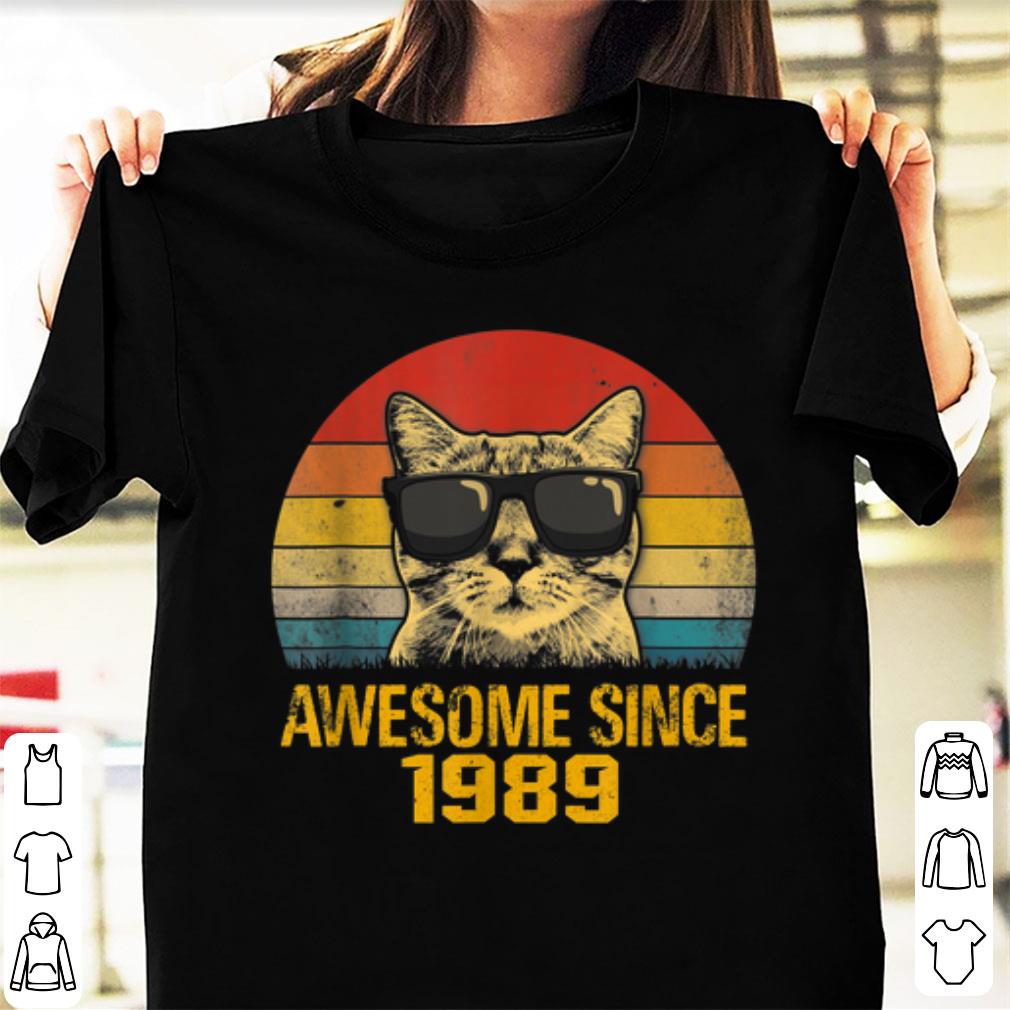 Awesome Cat Awesome Since 1989 Vintage shirt 1 - Awesome Cat Awesome Since 1989 Vintage shirt