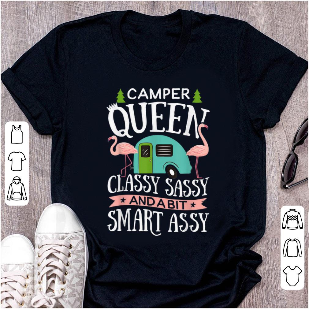Awesome Flamingo Camper Queen Classy Sassy Smart Assy shirt 1 - Awesome Flamingo Camper Queen Classy Sassy Smart Assy shirt