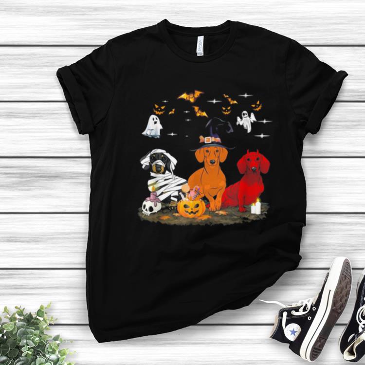 Beautiful Funny Three Dachshund Halloween Gifts 1 - Beautiful Funny Three Dachshund Halloween Gifts