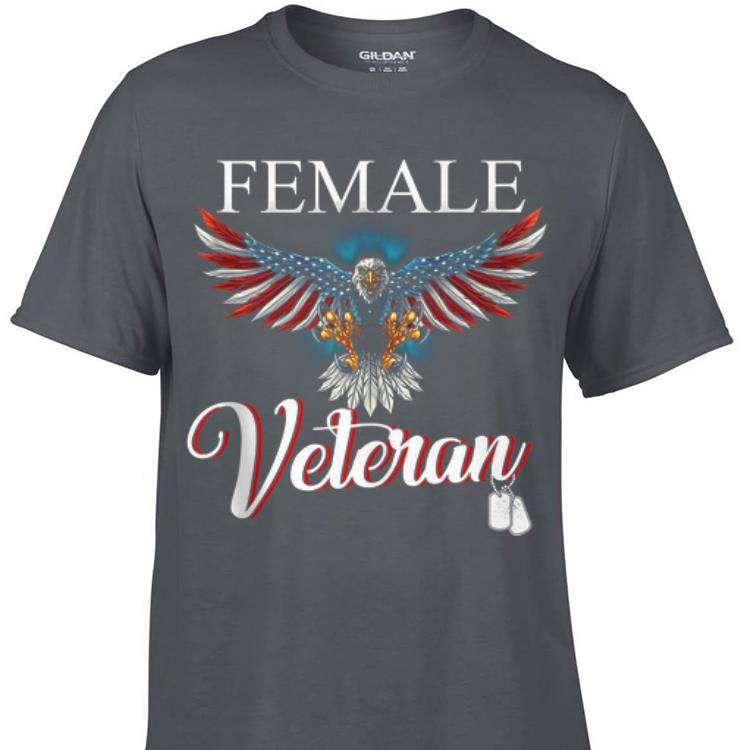 Female Veteran Eagle America shirt 1 - Female Veteran Eagle America shirt
