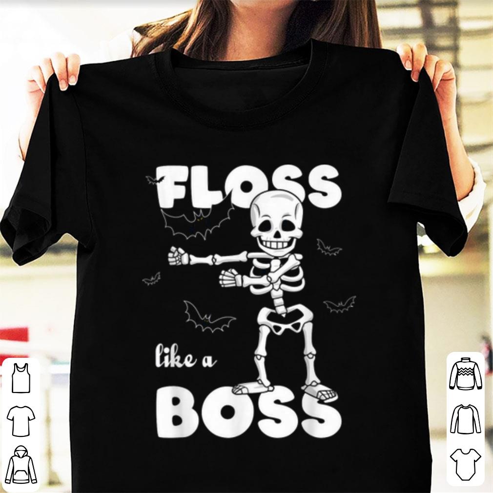 Hot Floss Like A Boss Human Skeleton Boys Girl Kids Halloween shirt 1 - Hot Floss Like A Boss Human Skeleton Boys Girl Kids Halloween shirt