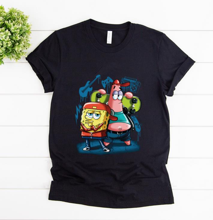 Hot Punk Rock Spongebob With Patrick Star Pullover Street Style shirt 1 - Hot Punk Rock Spongebob With Patrick Star Pullover Street Style shirt