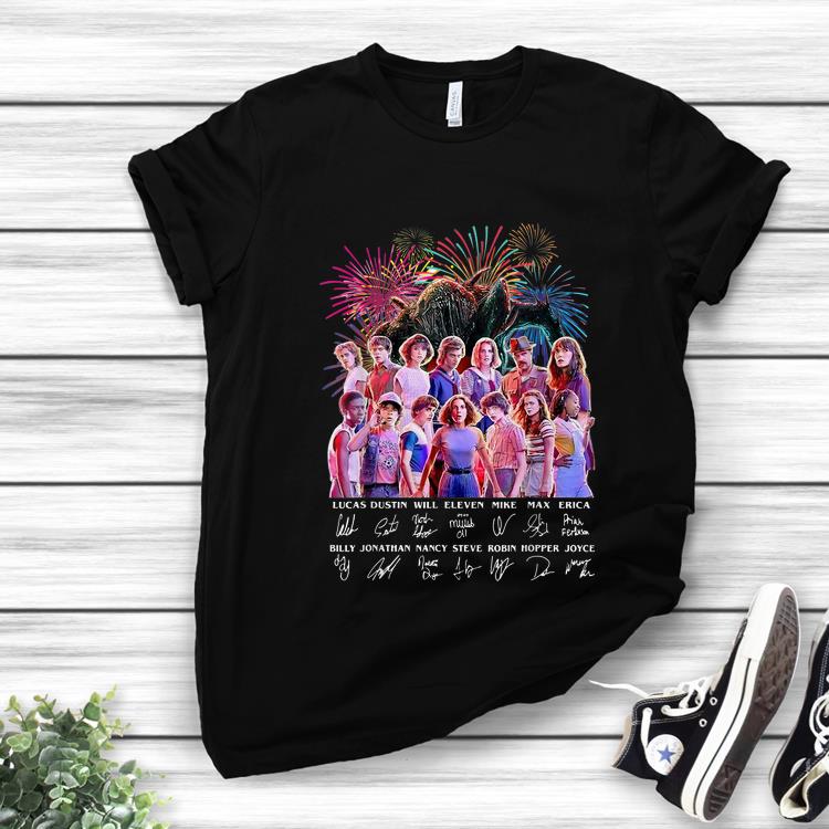 Hot Thank You For The Memories Stranger Things Firework Signature shirt 1 - Hot Thank You For The Memories Stranger Things Firework Signature shirt