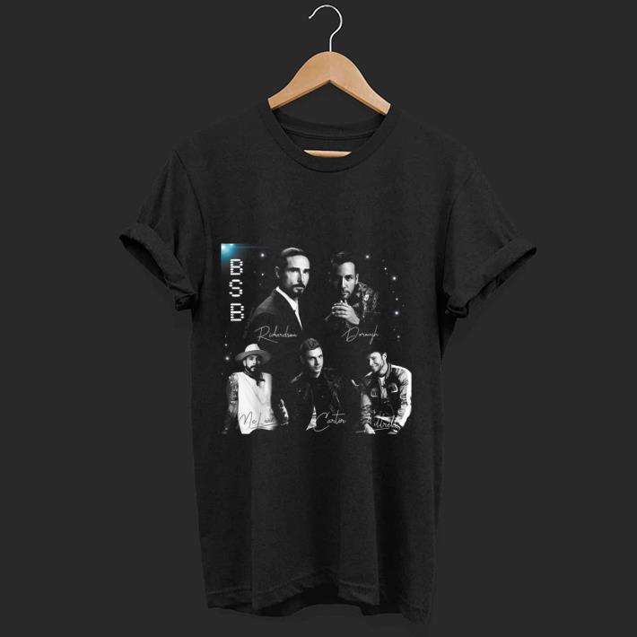 Nice Backstreet Boy Member Signature BSB shirt 1 2 - Nice Backstreet Boy Member Signature BSB shirt