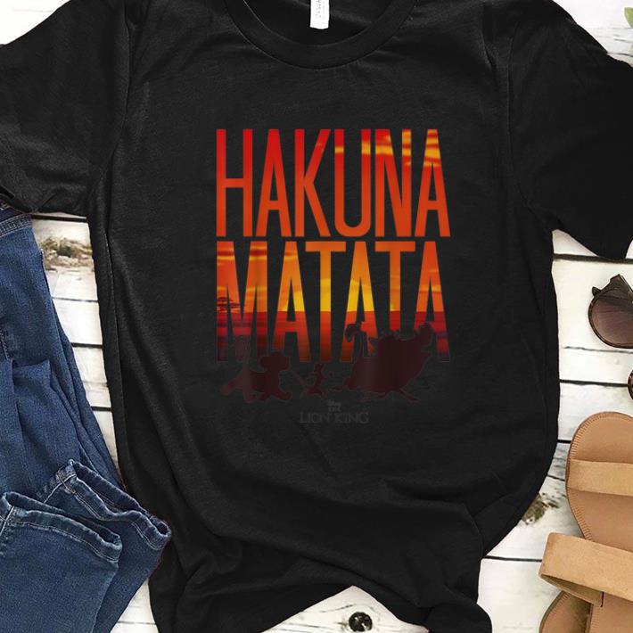 Nice Disney Lion King Hakuna Matata Sunset shirt 1 - Nice Disney Lion King Hakuna Matata Sunset shirt