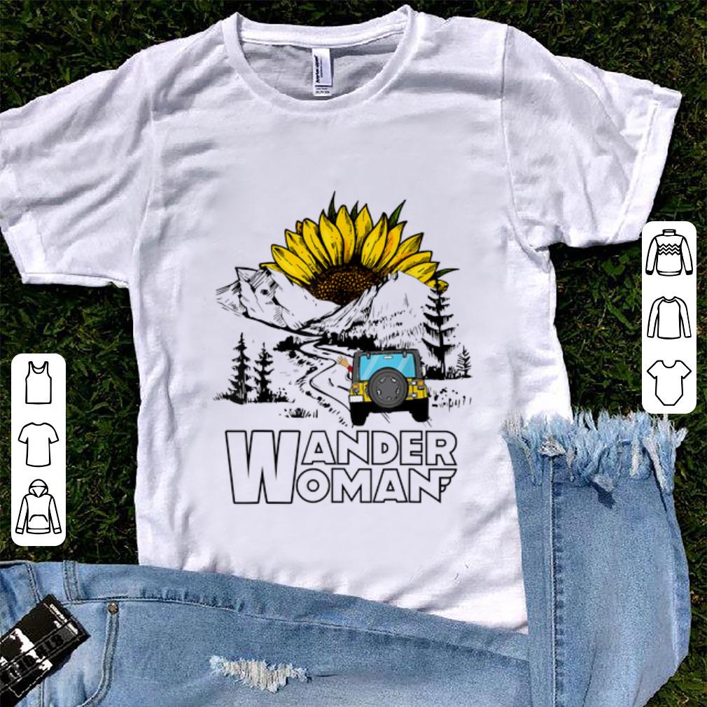 Nice Wander Women Jeep Camping Mountain Sunflower shirt 1 - Nice Wander Women Jeep Camping Mountain Sunflower shirt