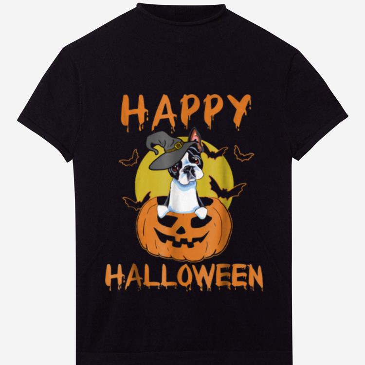 Official Boston Terrier Funny Happy Halloween shirt 1 - Official Boston Terrier - Funny Happy Halloween shirt