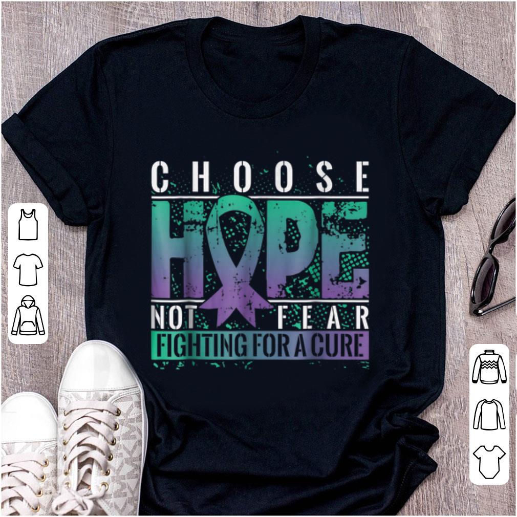 Official Choose Hope Not Fear Fighting For A Cure shirt 1 - Official Choose Hope Not Fear Fighting For A Cure shirt
