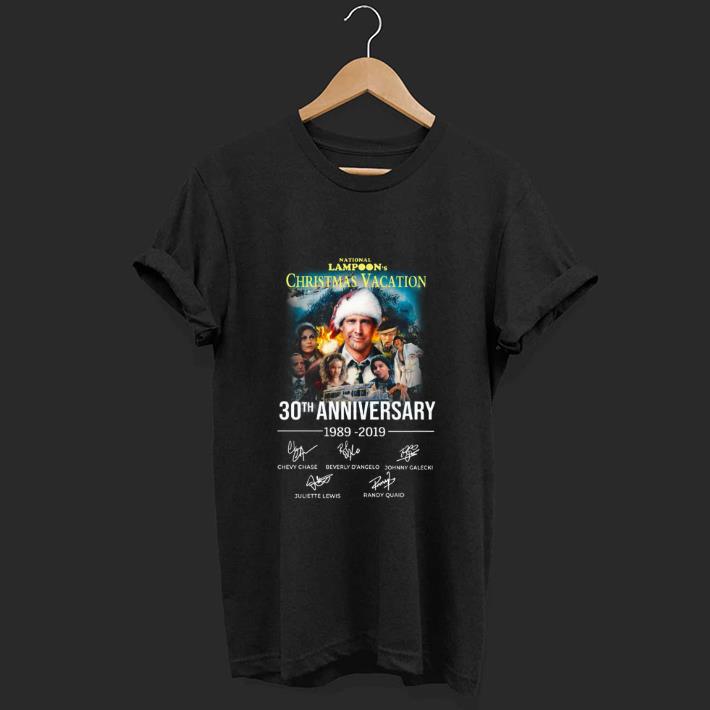 Official Christmas Vacation 30th Anniversary 1989 2019 Signature shirt 1 - Official Christmas Vacation 30th Anniversary 1989 2019 Signature shirt