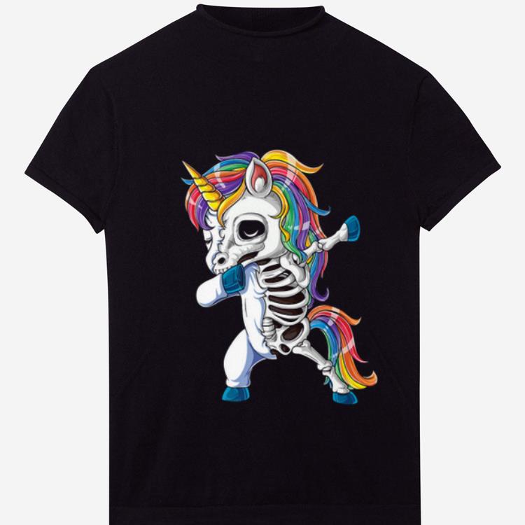 Official Dabbing Unicorn Skeleton Halloween Girls Dab Gifts shirt 1 - Official Dabbing Unicorn Skeleton Halloween Girls Dab Gifts shirt