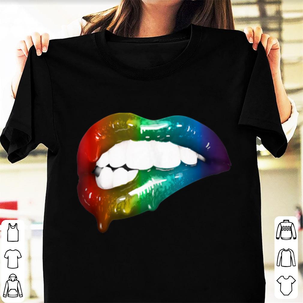 Official Rainbow Lips Art Addicts shirt 1 - Official Rainbow Lips Art Addicts shirt