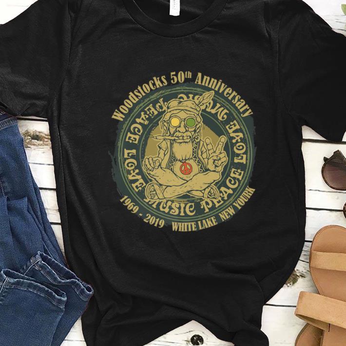 Official Woodstocks 50th Anniversary Peace Love Music 1969 2019 White Lake New York shirt 1 - Official Woodstocks 50th Anniversary Peace Love Music 1969 2019 White Lake New York shirt