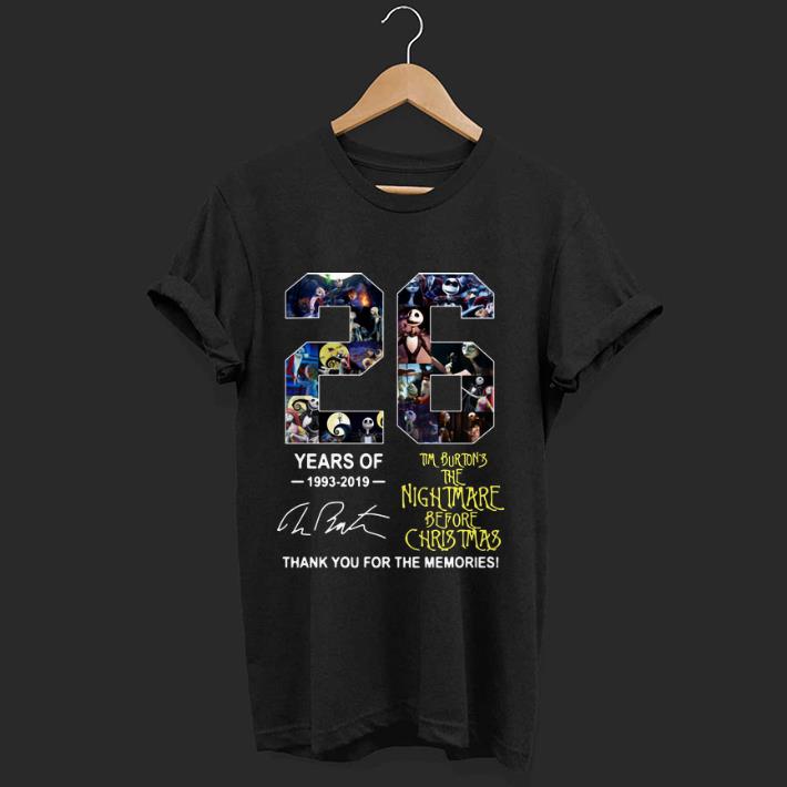 Original 26 Years of Tim Burton s The Nightmare Before Christmas signature shirt 1 - Original 26 Years of Tim Burton’s The Nightmare Before Christmas signature shirt