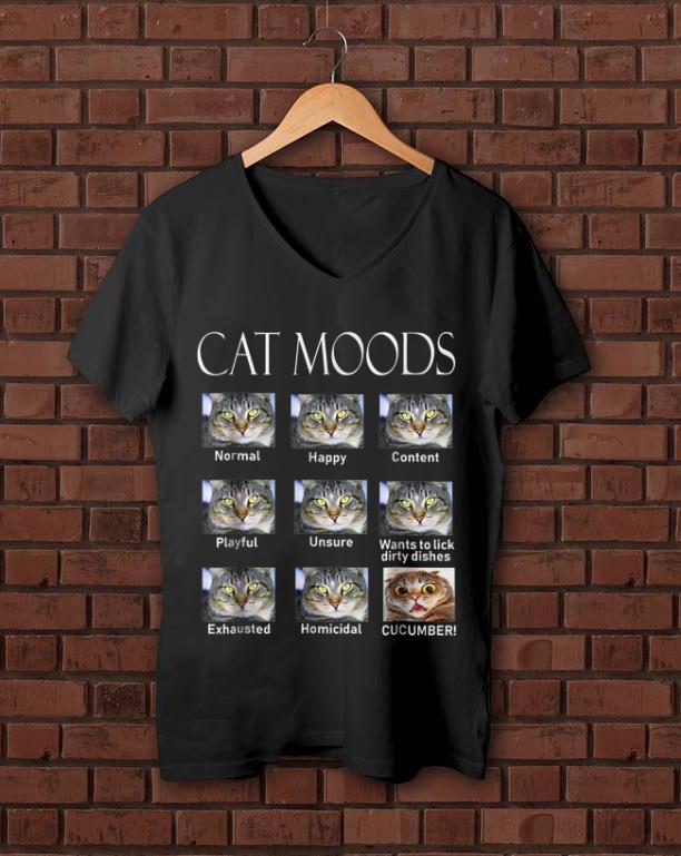 Original Cat Moods Cucumber shirt 1 - Original Cat Moods Cucumber shirt