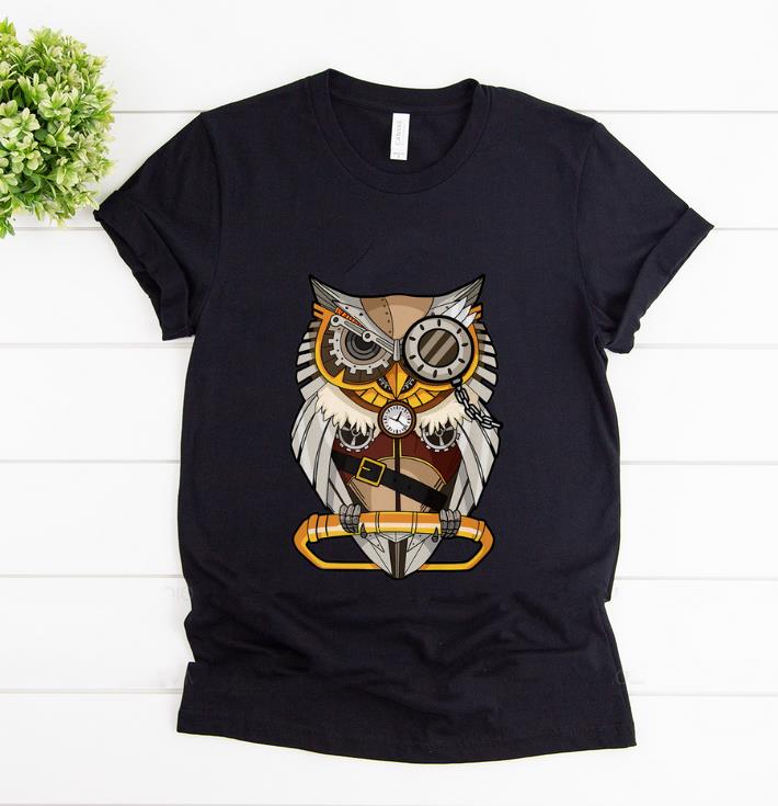 Original Owl Gear Cogs Clockwork Steampunk Mechanical shirt 1 - Original Owl Gear Cogs Clockwork Steampunk Mechanical shirt