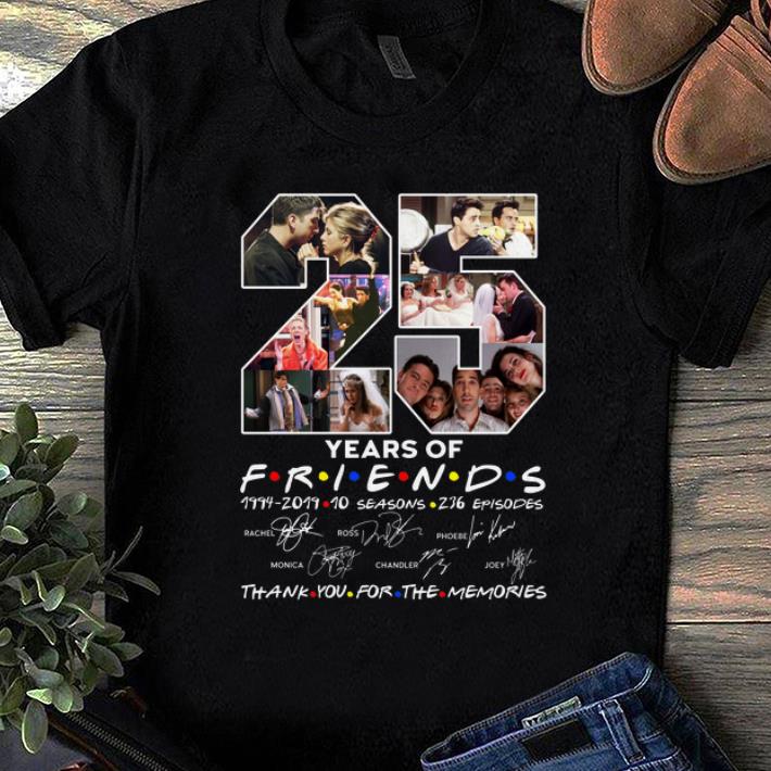 Premium 25 Years Of Friends Thank You For The Memories Signature shirt 1 1 - Premium 25 Years Of Friends Thank You For The Memories Signature shirt