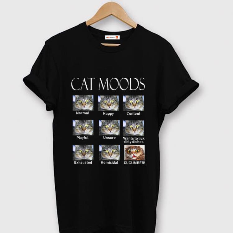 Premium Cat Moods Cucumber shirt 1 - Premium Cat Moods Cucumber shirt