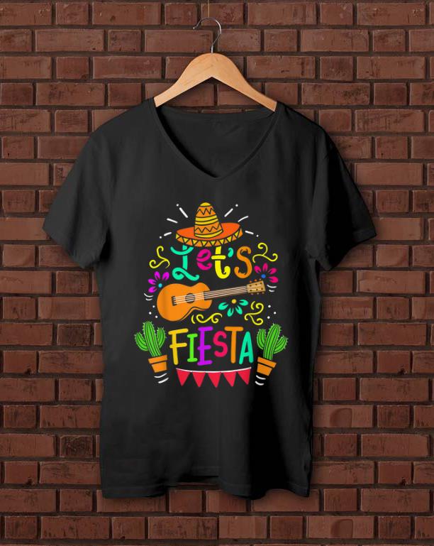 Premium Cinco De Mayo Let s Fiesta Guitar Cactus shirt 1 - Premium Cinco De Mayo Let's Fiesta Guitar Cactus shirt