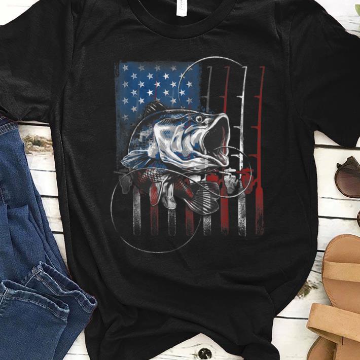 Premium Fishing American Flag shirt 1 - Premium Fishing American Flag shirt
