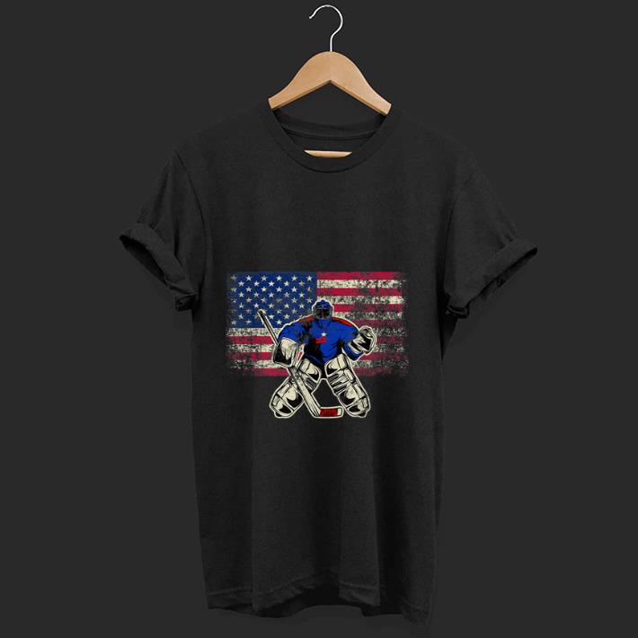 Premium Ice Hockey Goalie USA Flag shirt 1 - Premium Ice Hockey Goalie USA Flag shirt