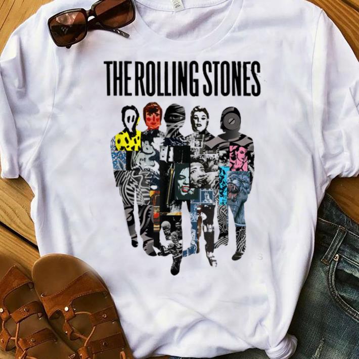 Premium Rolling Stones Official Silhouette Collage shirt 1 - Premium Rolling Stones Official Silhouette Collage shirt