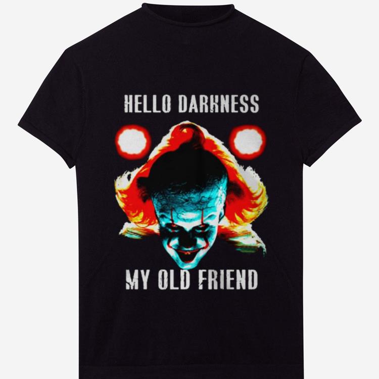 Premium hello darkness my old friend pennywise shirt 1 - Premium hello darkness my old friend pennywise shirt