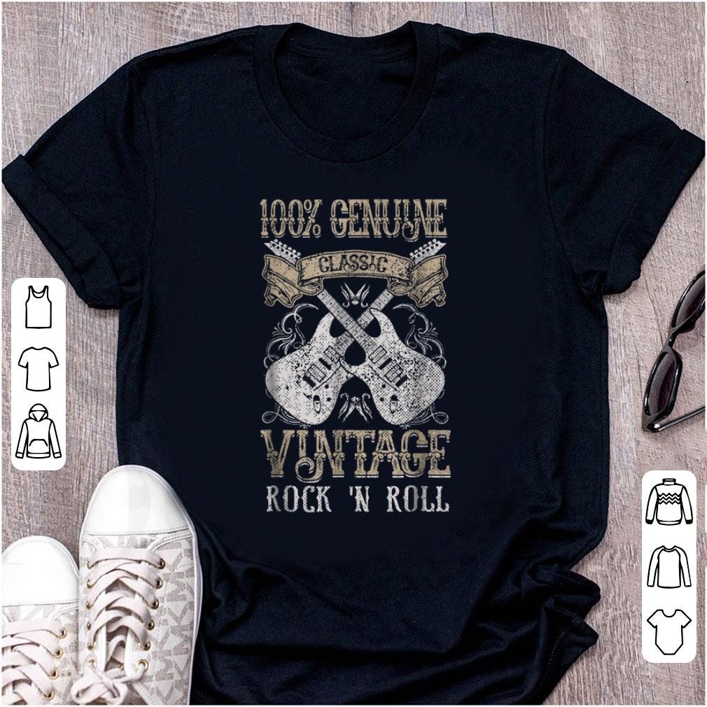 Pretty 100 Genune Class Guitar Electric Vintage Rock N Roll shirt 1 - Pretty 100% Genune Class Guitar Electric Vintage Rock N Roll shirt