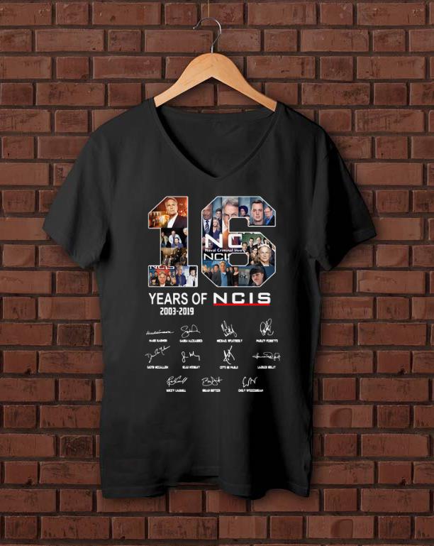 Pretty 16 Years Of NCIS Signature shirt 1 - Pretty 16 Years Of NCIS Signature shirt