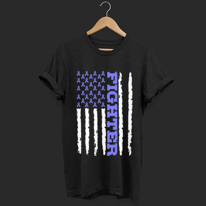 Pretty Fighter Cancer Awareness American Flag shirt 1 - Pretty Fighter Cancer Awareness American Flag shirt