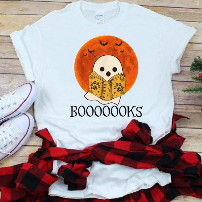 Pretty Ghost Read Booooooks Sunset Halloween shirt 1 - Pretty Ghost Read Booooooks Sunset Halloween shirt