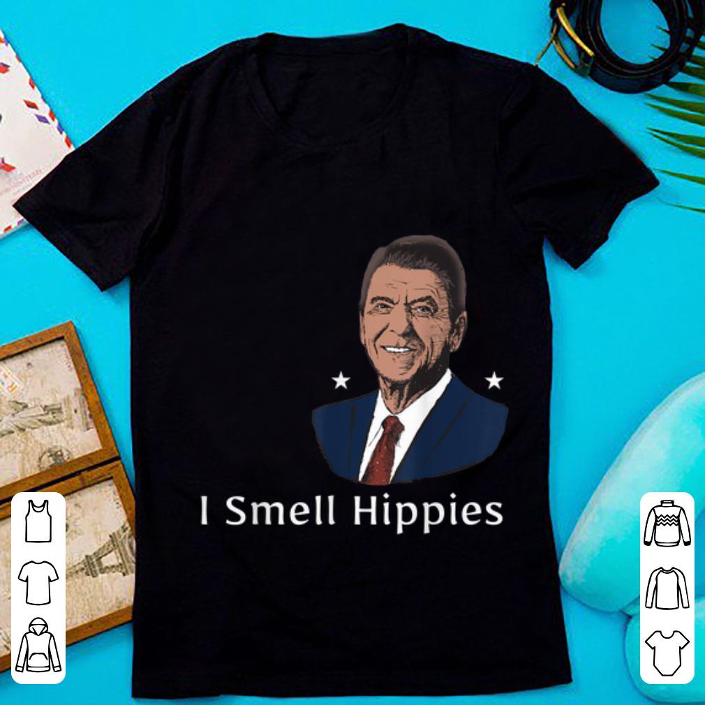Pretty I Smell Hippies Ronald Reagan shirt 1 - Pretty I Smell Hippies Ronald Reagan shirt