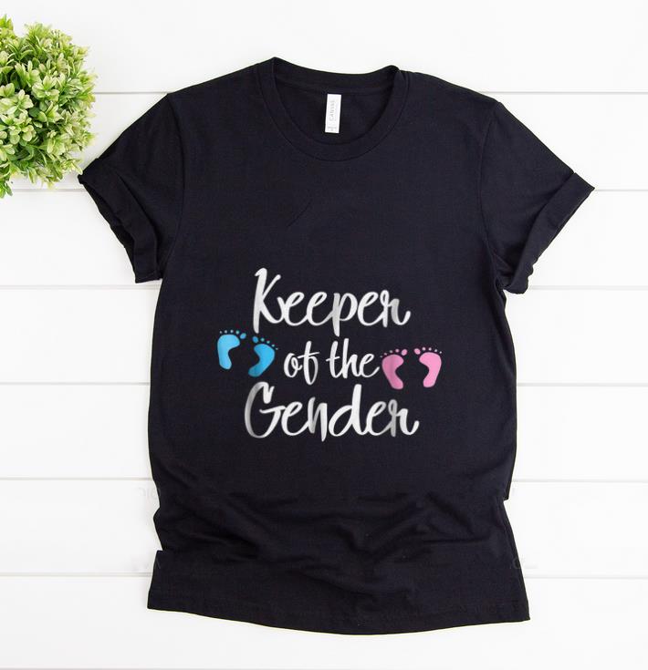 Pretty Keeper Of The Gender Reveal Party Idea Baby Announcement shirt 1 - Pretty Keeper Of The Gender Reveal Party Idea Baby Announcement shirt