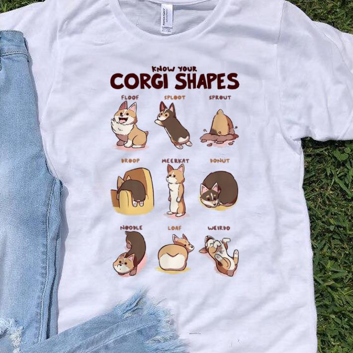 Pretty Know Your Corgi Shapes shirt 1 - Pretty Know Your Corgi Shapes shirt