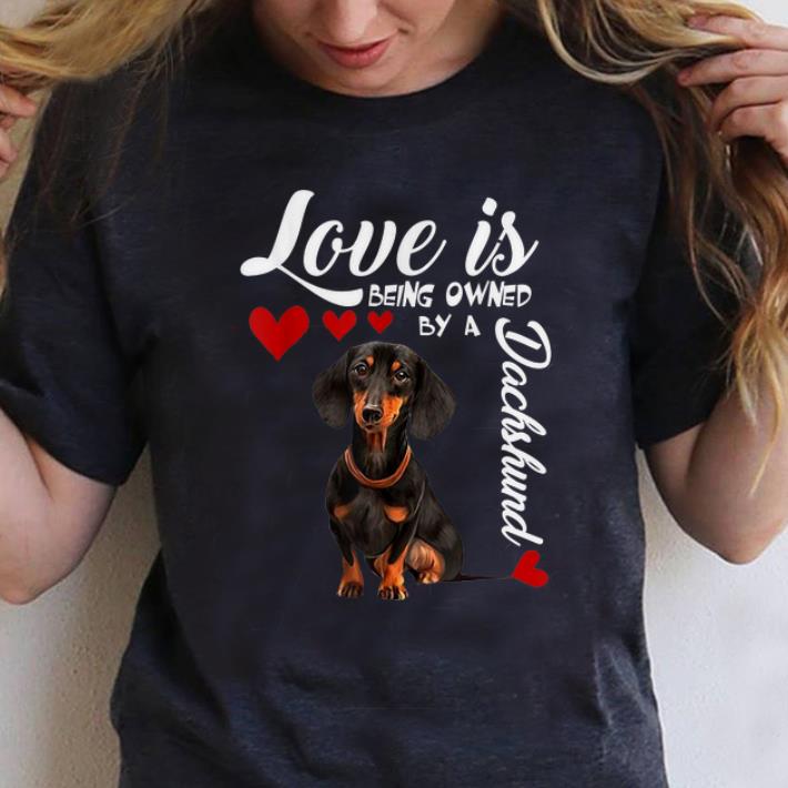 Pretty Love Is Being Owned By A Dachshund shirt 1 - Pretty Love Is Being Owned By A Dachshund shirt