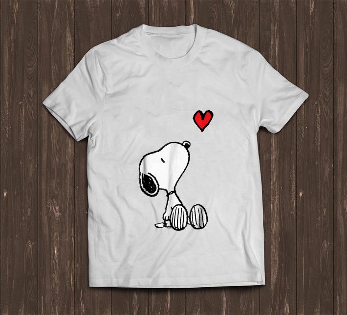 Pretty Peanuts Heart Sitting Snoopy shirt 1 - Pretty Peanuts Heart Sitting Snoopy shirt