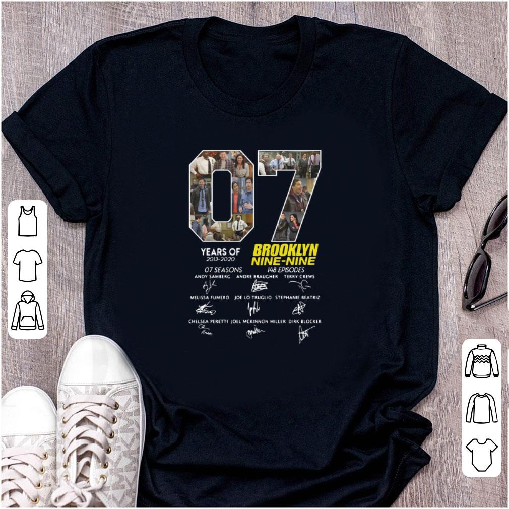 Pretty Signature 7 Years Brooklyn Nine Nine Years Of 2013 2020 shirt 1 1 - Pretty Signature 7 Years Brooklyn Nine Nine Years Of 2013 - 2020 shirt